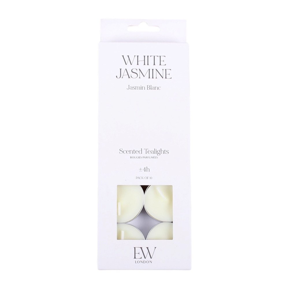 Something Different - Pack of 10 White Jasmine Scented Waxinelichtje - Multicolours